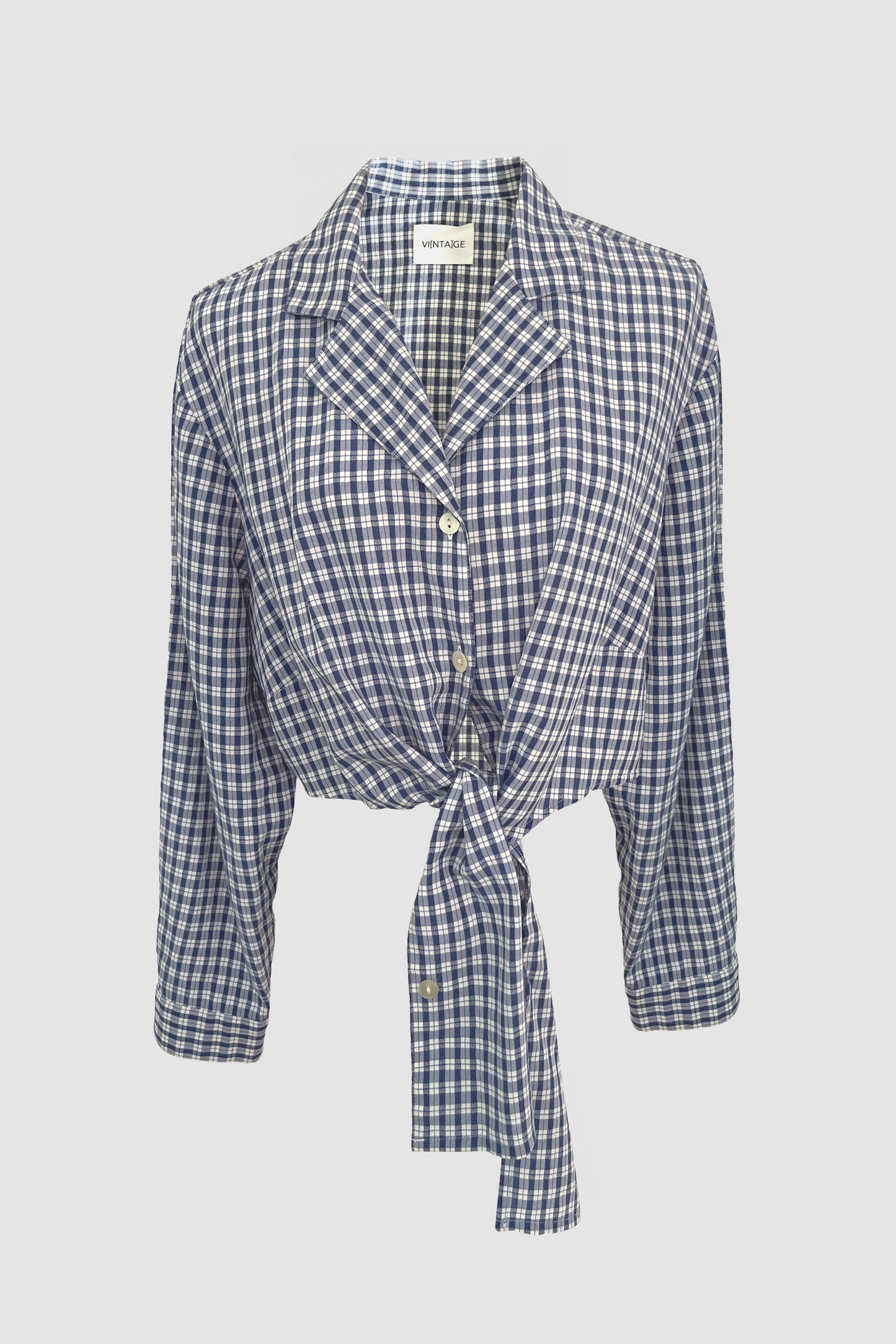 Bindebluse kariert